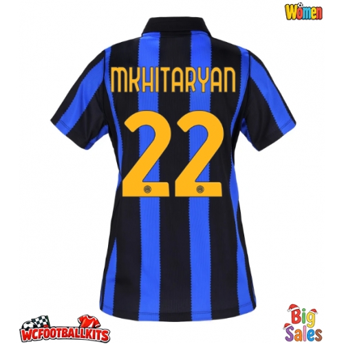 Inter Milan Henrikh Mkhitaryan #22 Replica Home Stadium Shirt for Women 2026-27 Short Sleeve